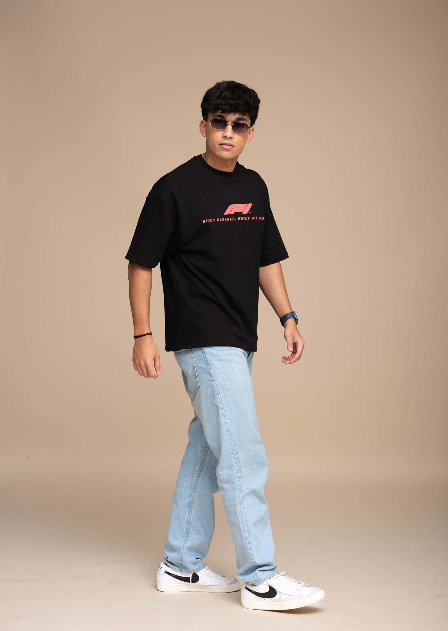 F1 Ferrari Black Boxy fit T-shirt