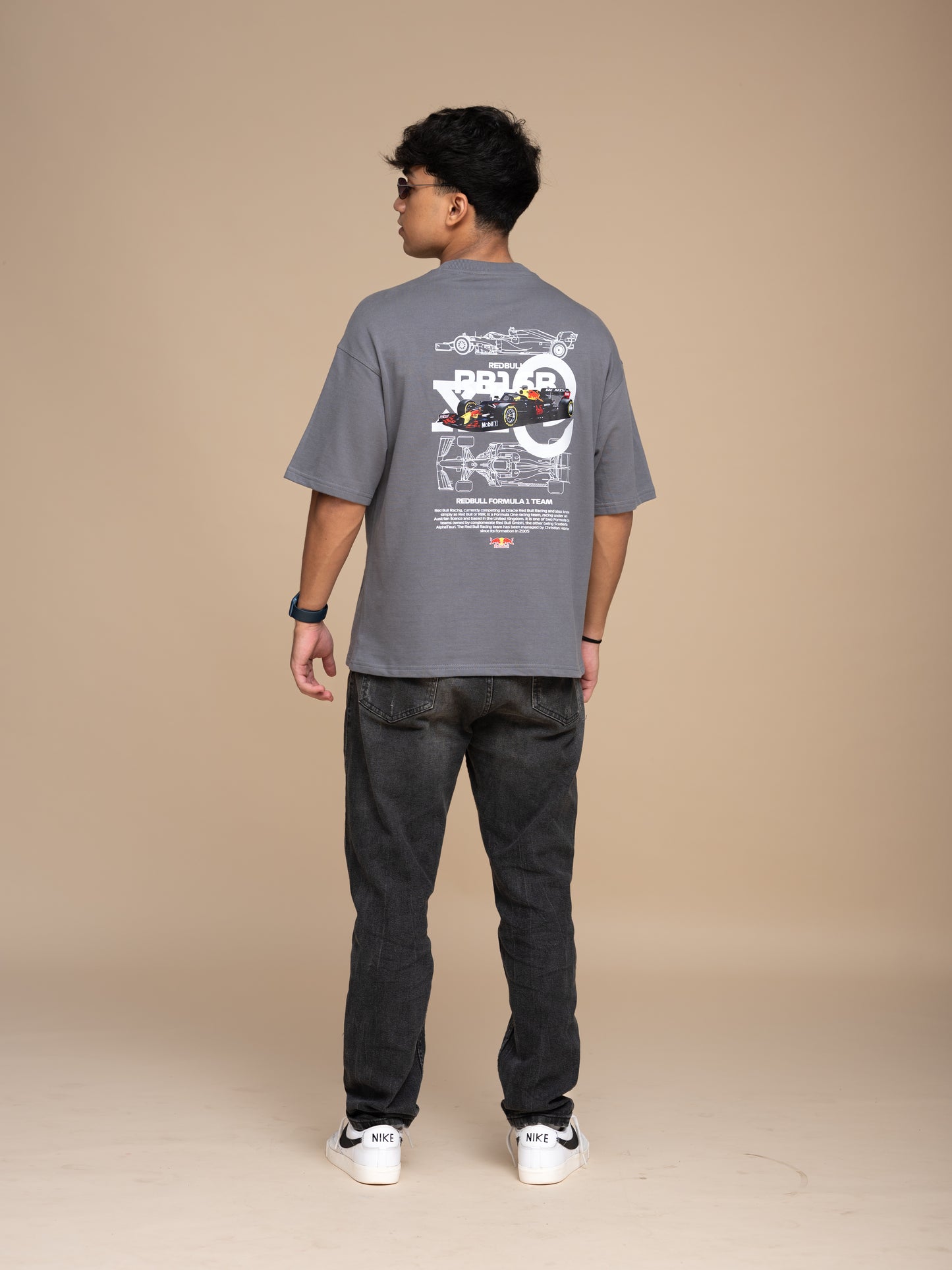 F1 RB16B Gray Boxy Fit T-shirt