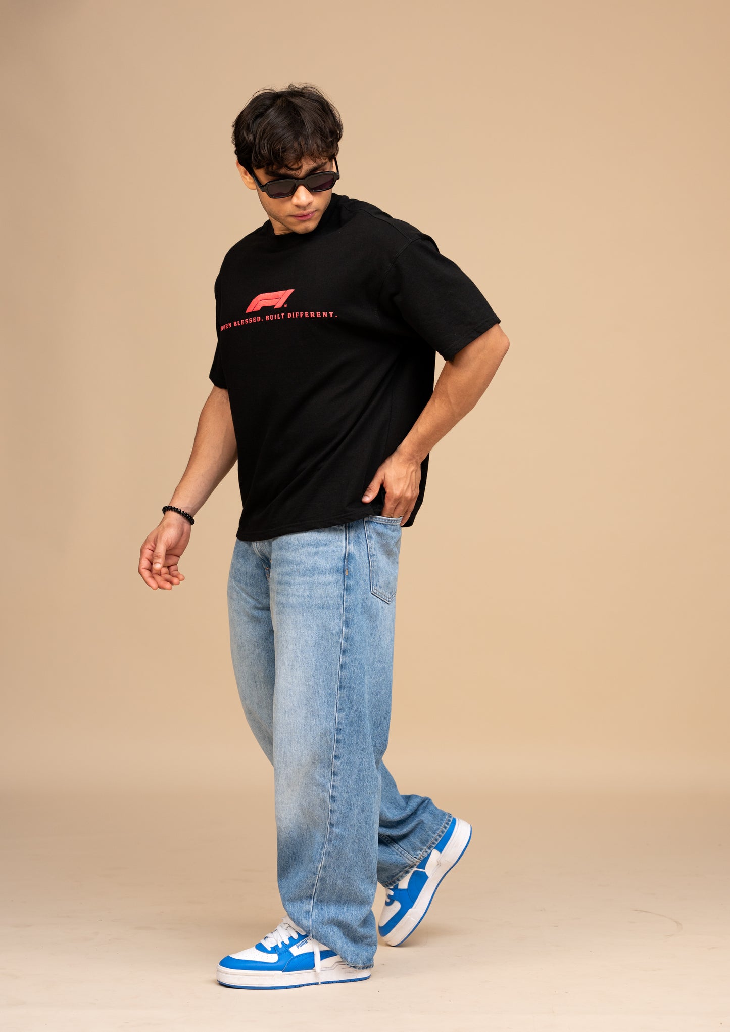 F1 RB16B Black Boxy Fit T-shirt