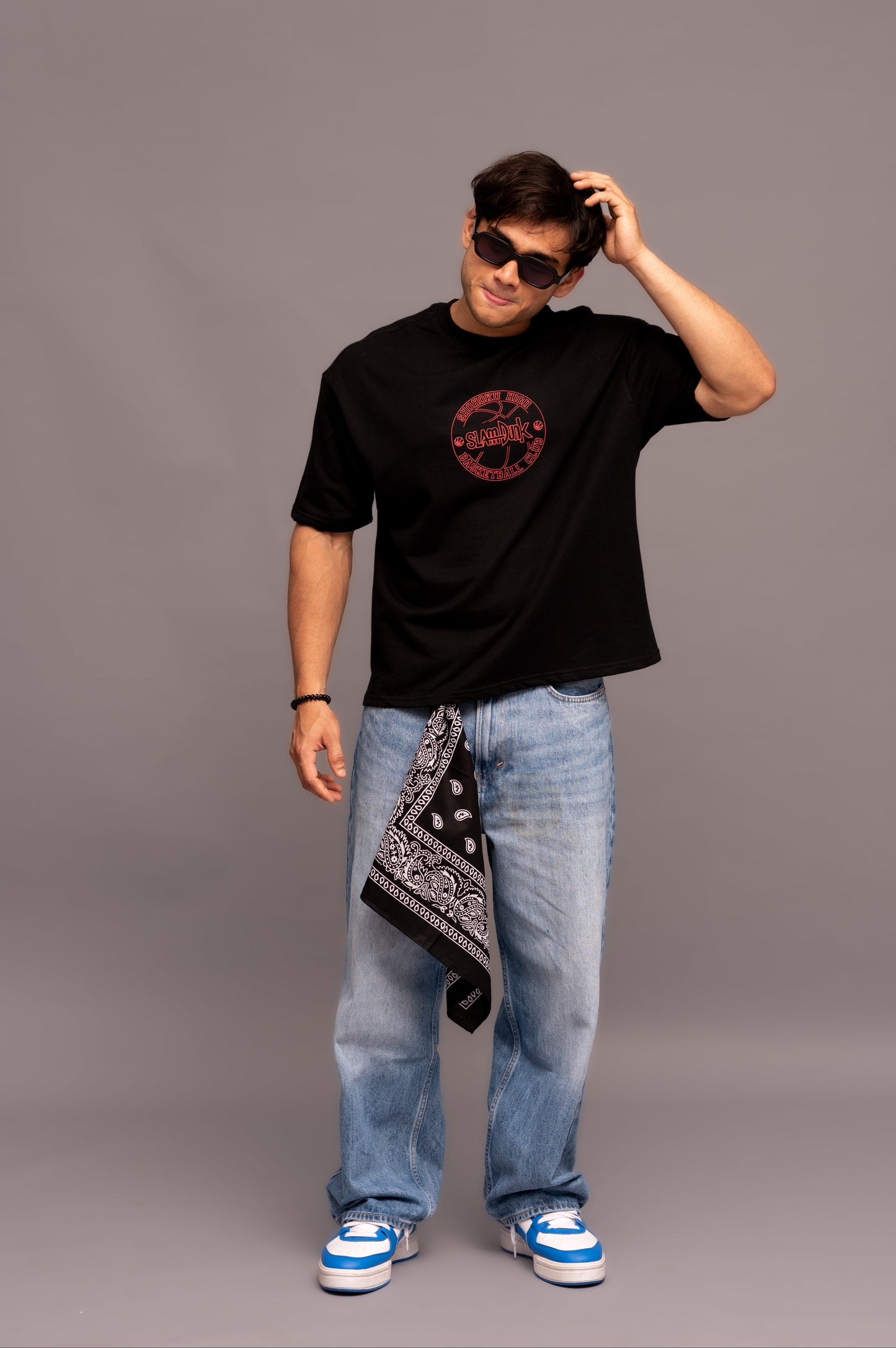 Slam Dunk Black Boxy Fit T-shirt