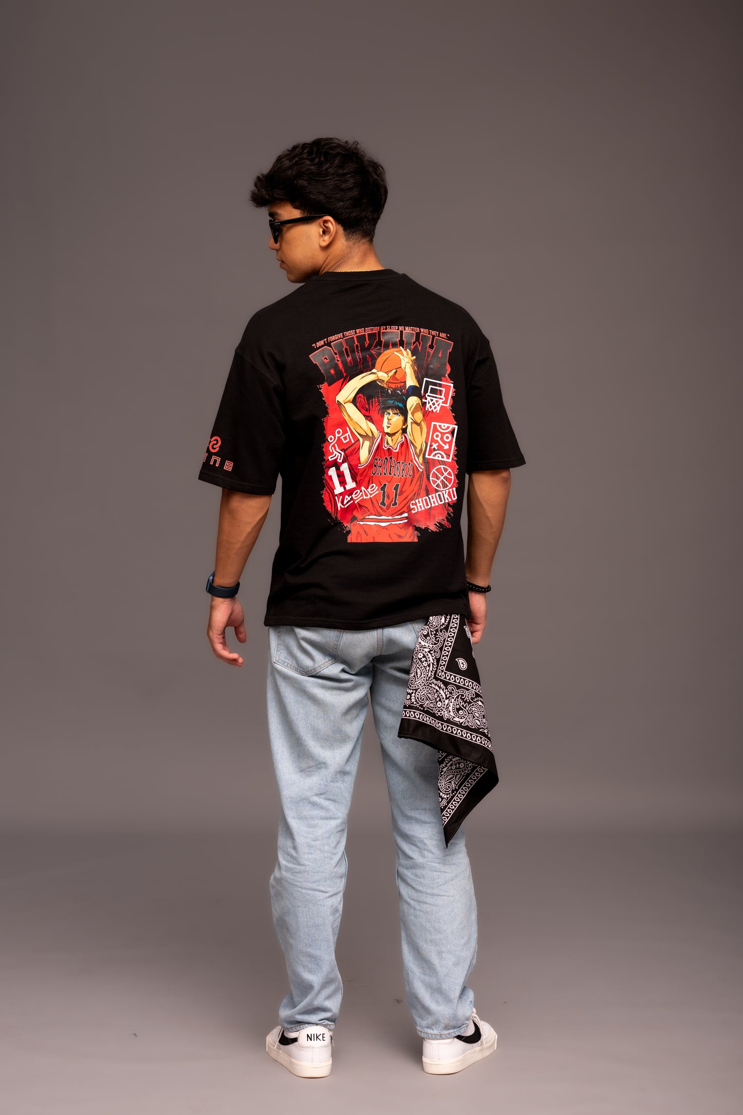 Slam Dunk Black Boxy Fit T-shirt