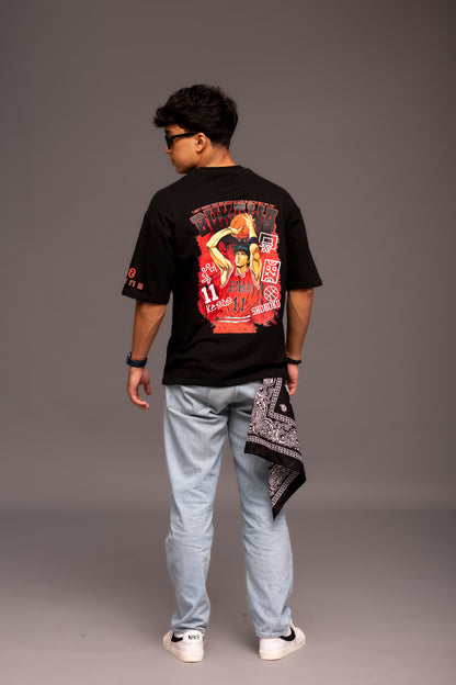 Slam Dunk Black Boxy Fit T-shirt