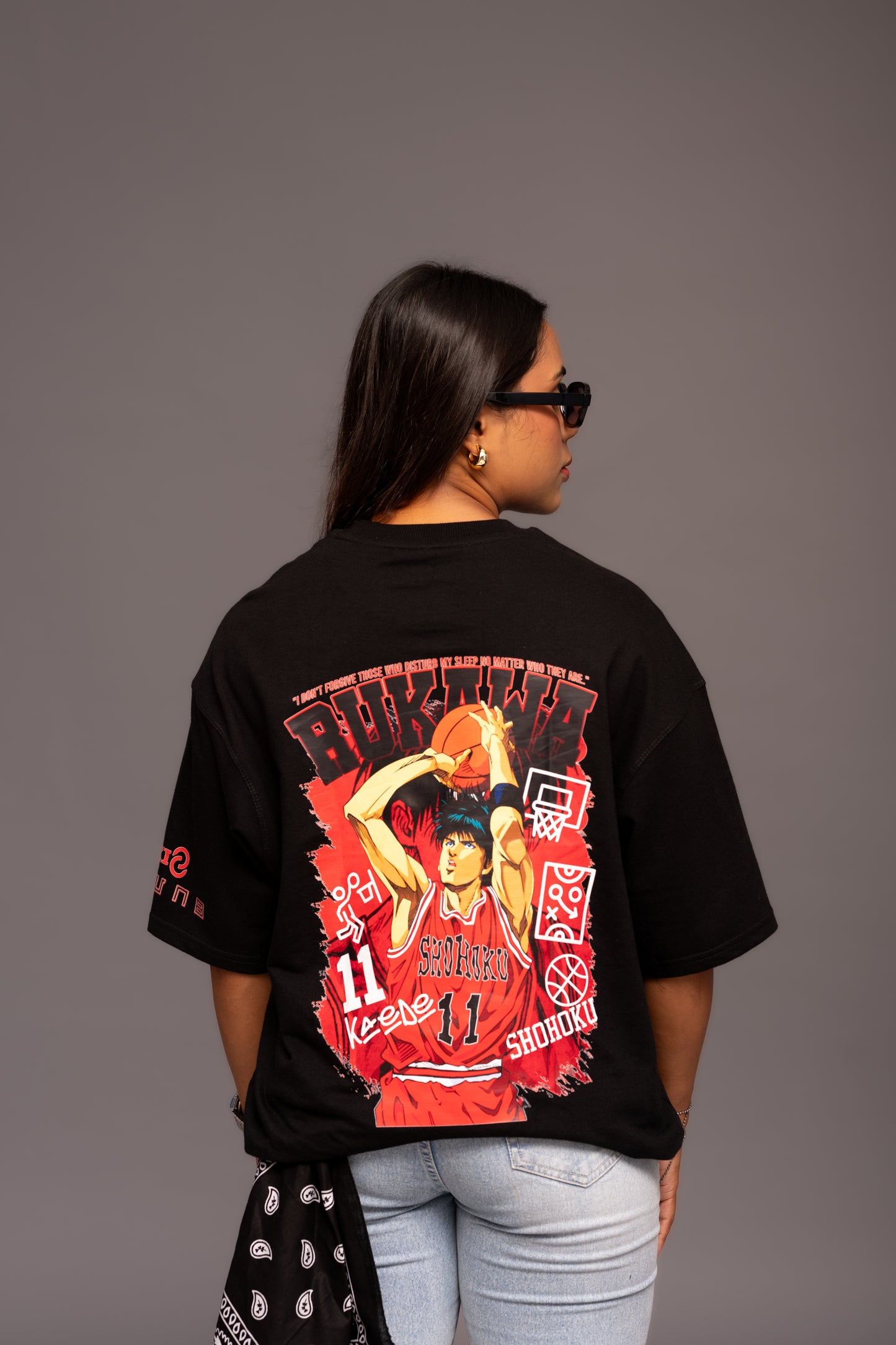 Slam Dunk Black Boxy Fit T-shirt