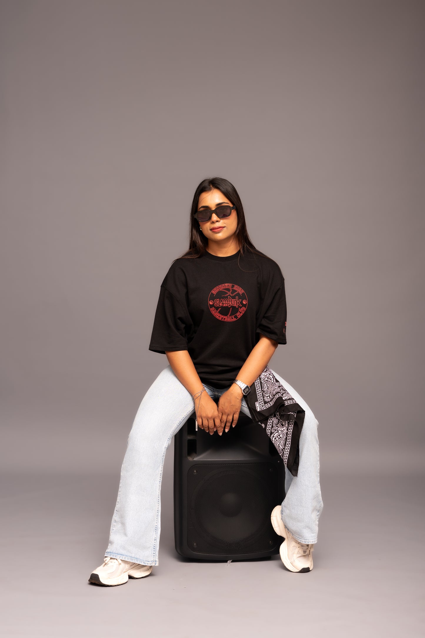 Slam Dunk Black Boxy Fit T-shirt