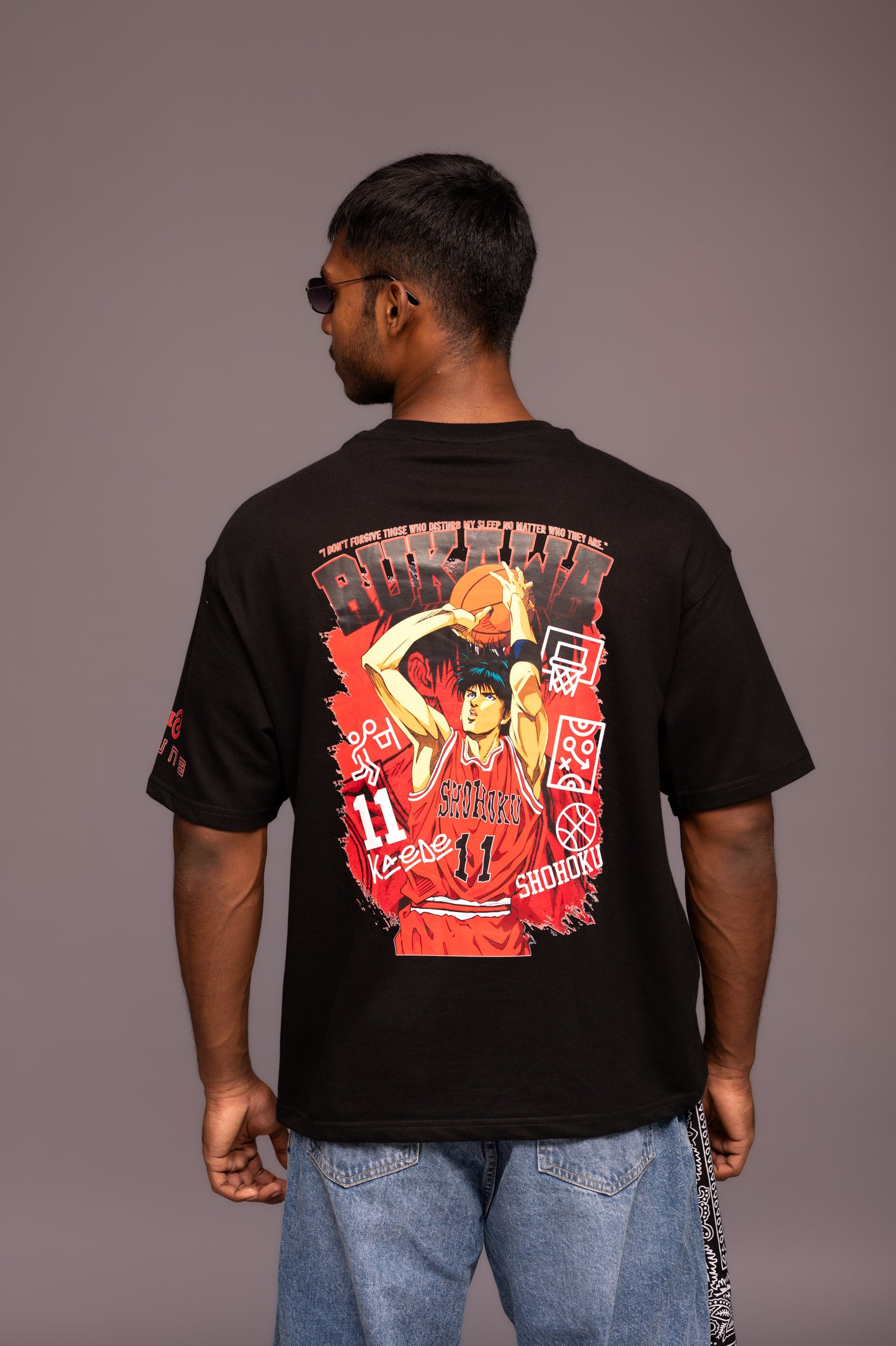 Slam Dunk Black Boxy Fit T-shirt