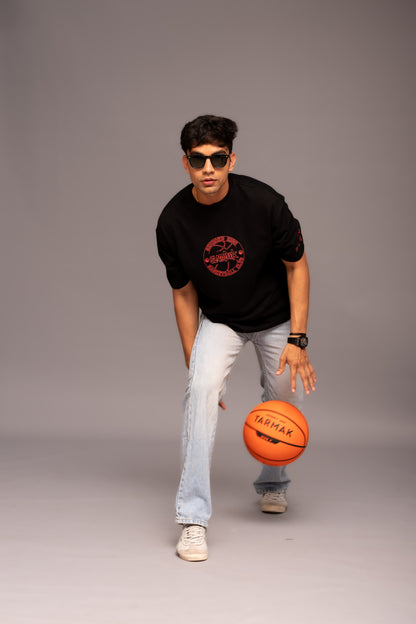 Slam Dunk Black Boxy Fit T-shirt
