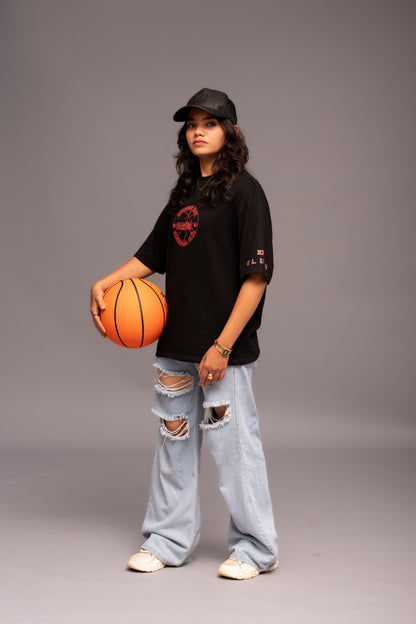 Slam Dunk Black Boxy Fit T-shirt