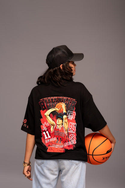 Slam Dunk Black Boxy Fit T-shirt