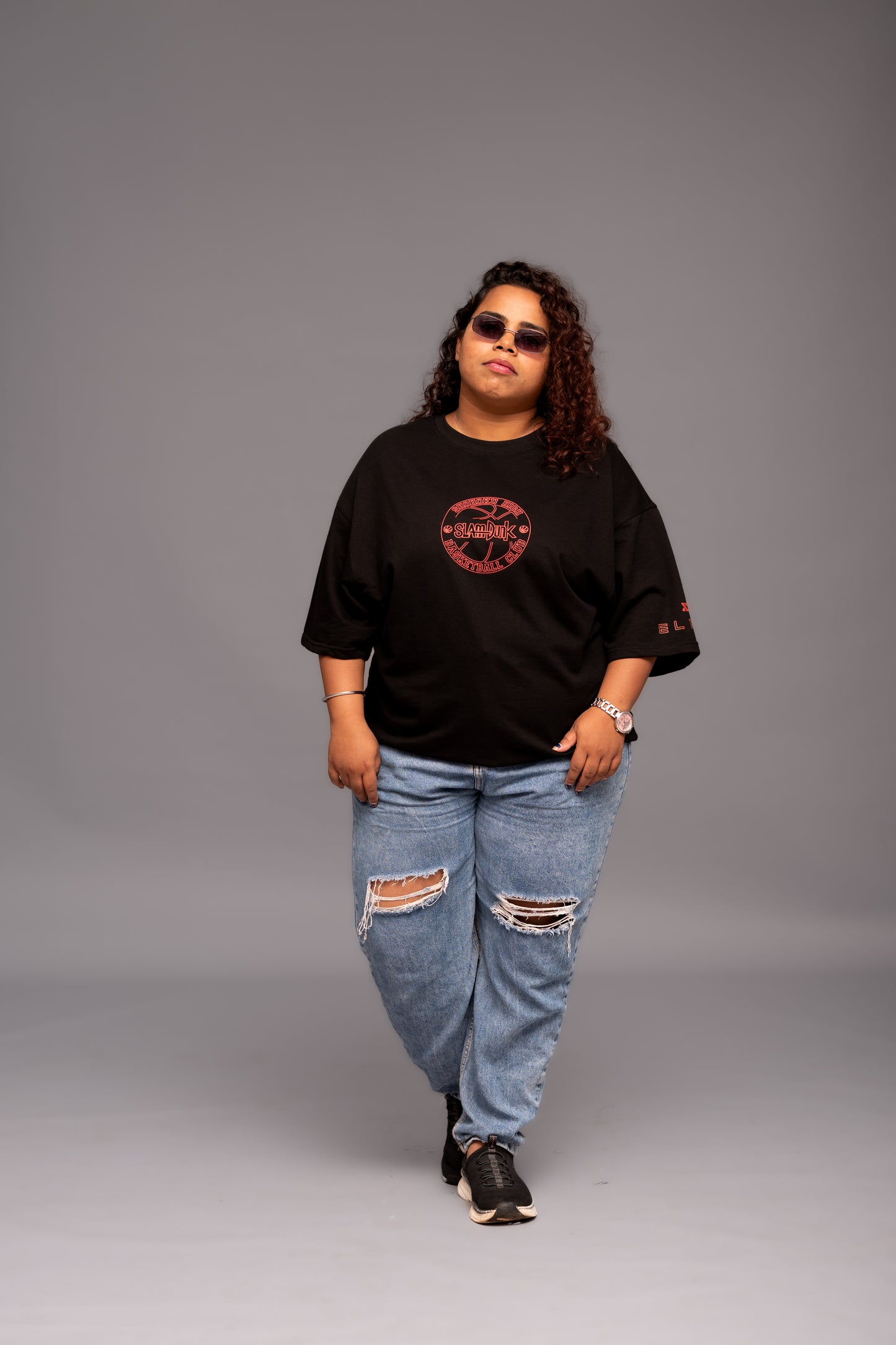 Slam Dunk Black Boxy Fit T-shirt