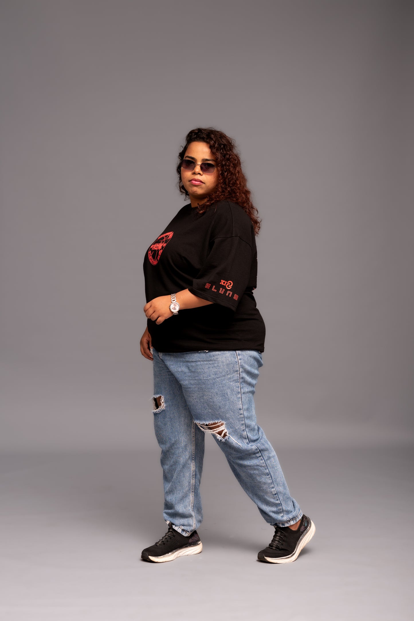 Slam Dunk Black Boxy Fit T-shirt