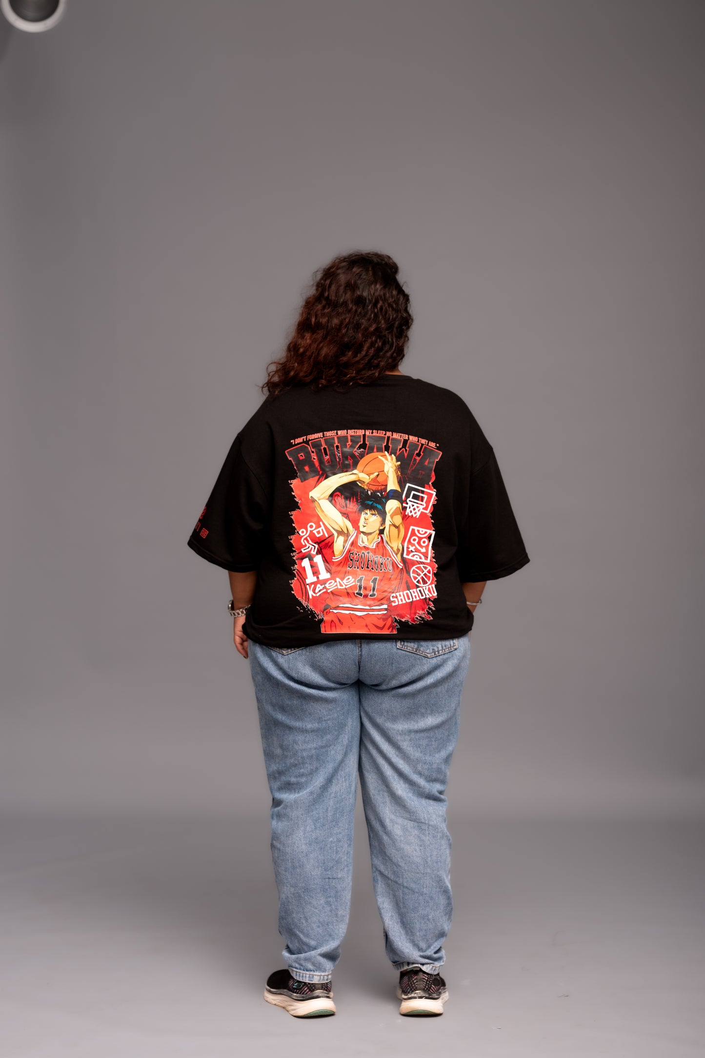 Slam Dunk Black Boxy Fit T-shirt