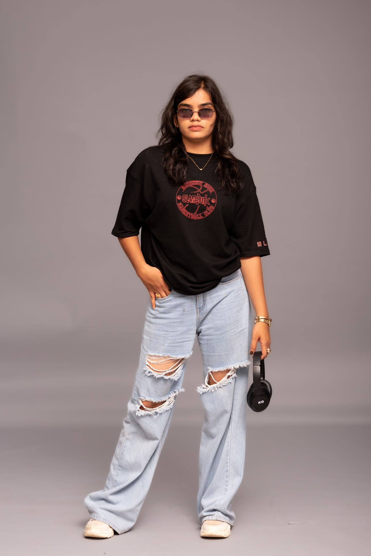 Slam Dunk Black Boxy Fit T-shirt