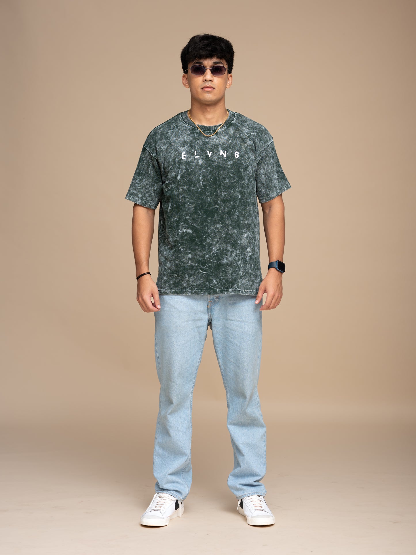 Green Acid Wash Oversized T-shirt