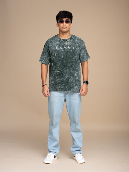Green Acid Wash Oversized T-shirt