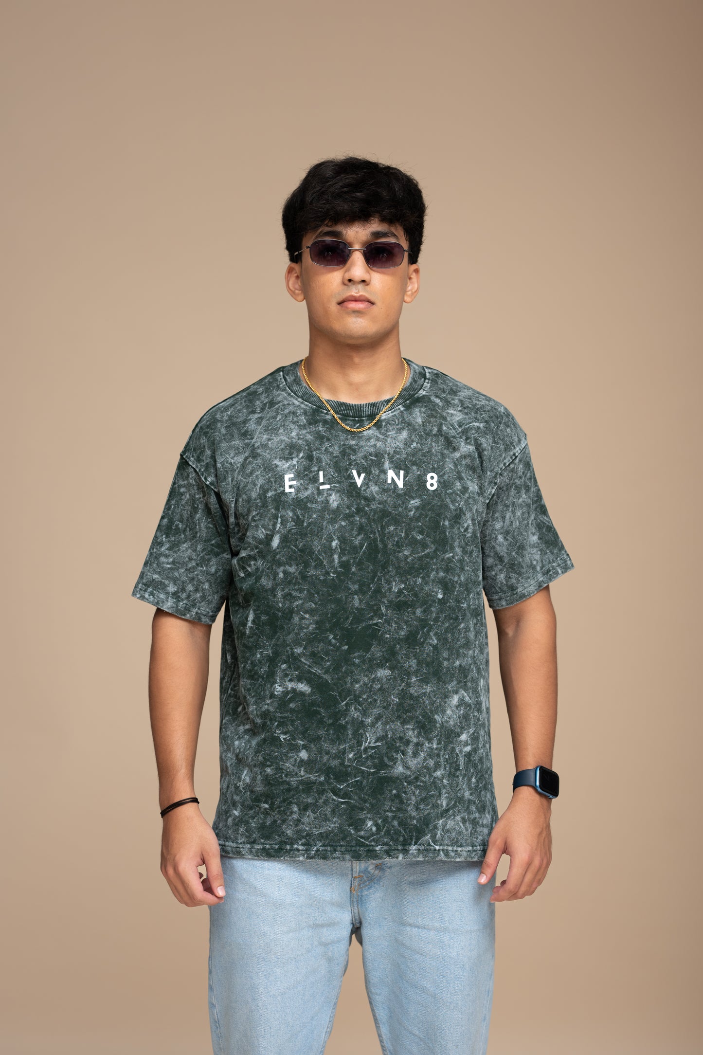 Green Acid Wash Oversized T-shirt