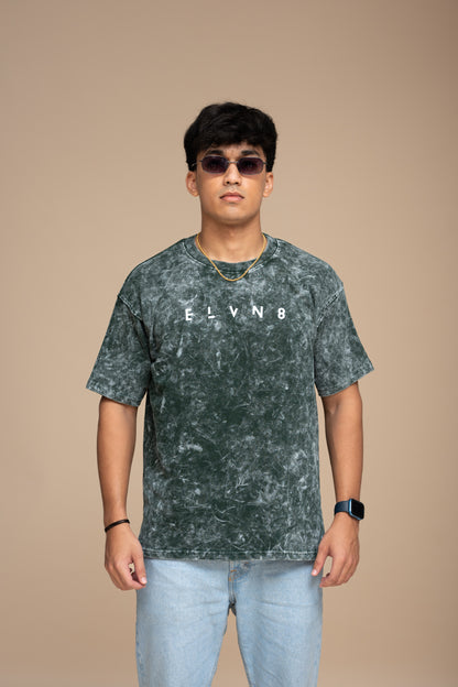Green Acid Wash Oversized T-shirt