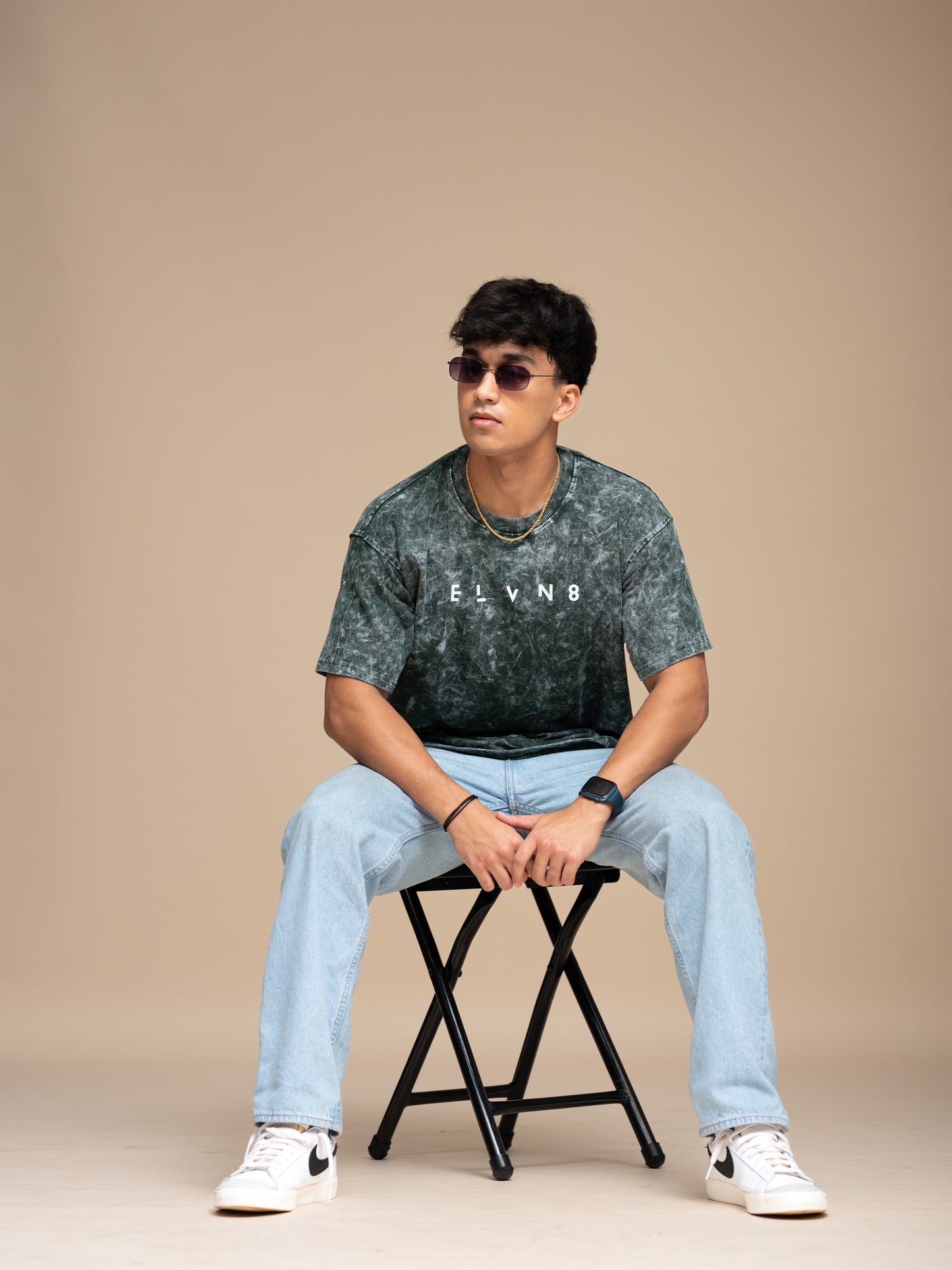 Green Acid Wash Oversized T-shirt