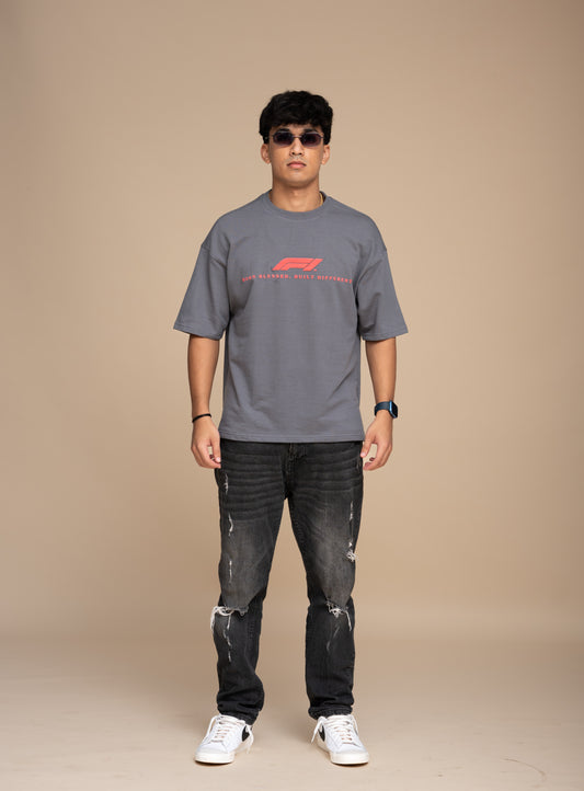 F1 RB16B Gray Boxy Fit T-shirt