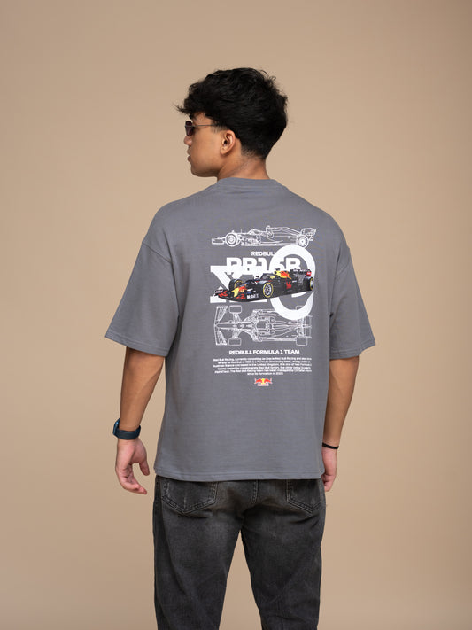F1 RB16B Gray Boxy Fit T-shirt