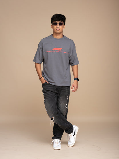 F1 RB16B Gray Boxy Fit T-shirt