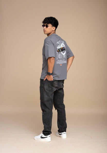 F1 RB16B Gray Boxy Fit T-shirt