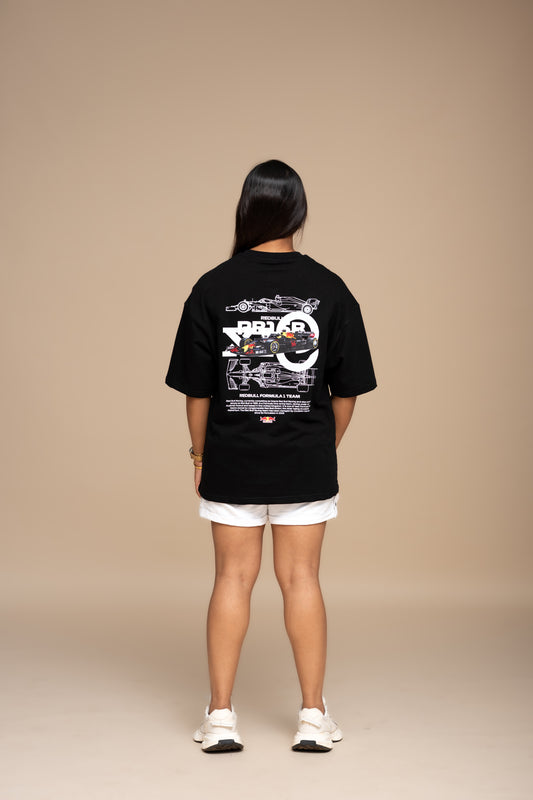 F1 RB16B Black Boxy Fit T-shirt