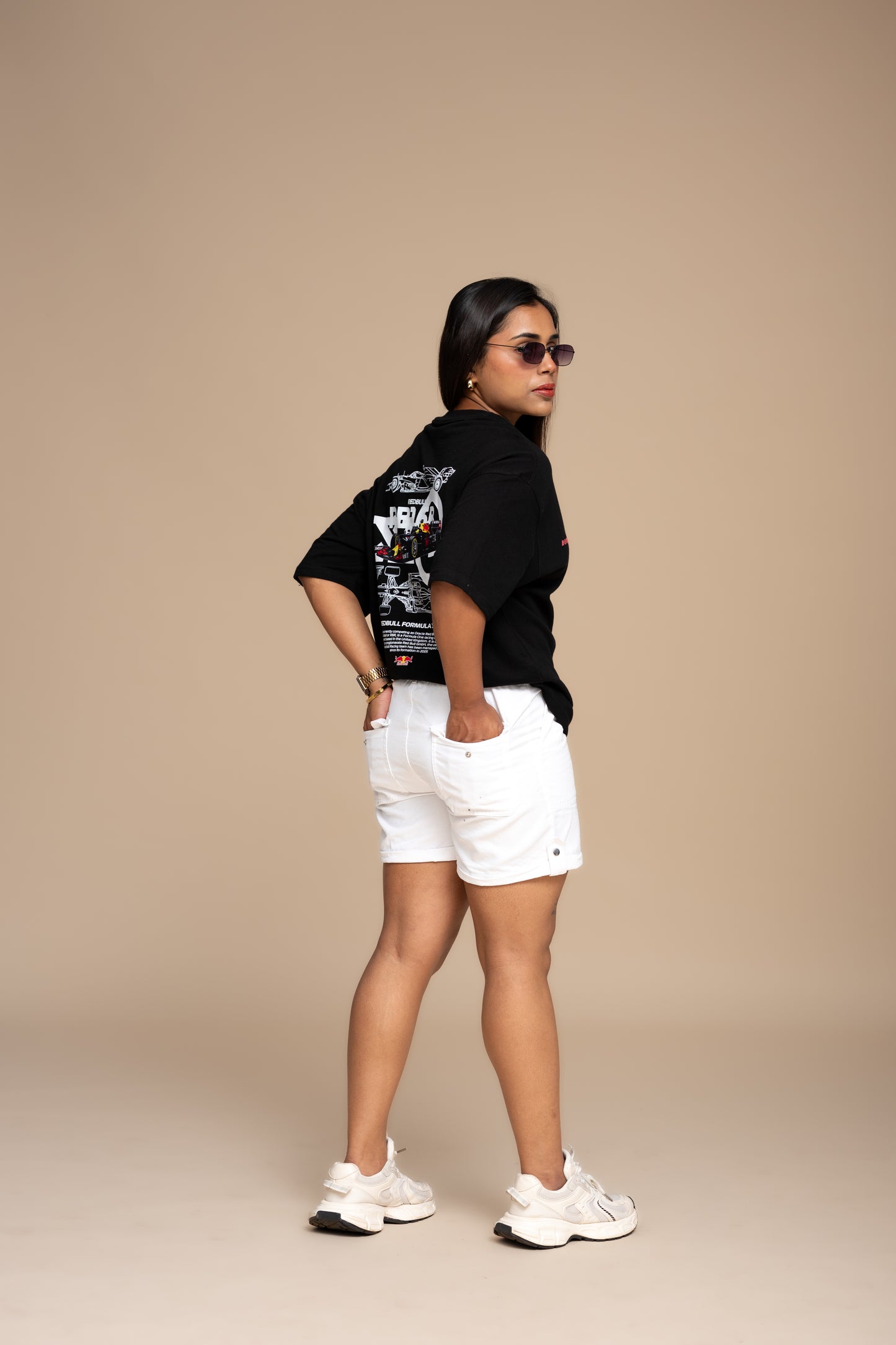 F1 RB16B Black Boxy Fit T-shirt