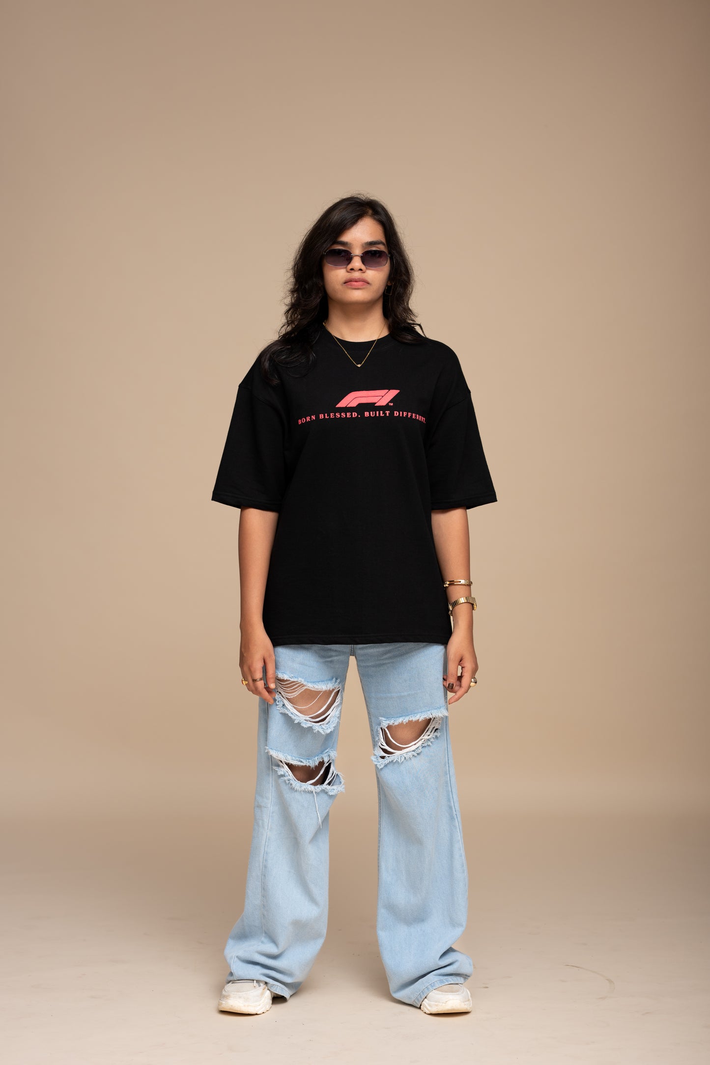 F1 Ferrari Black Boxy fit T-shirt