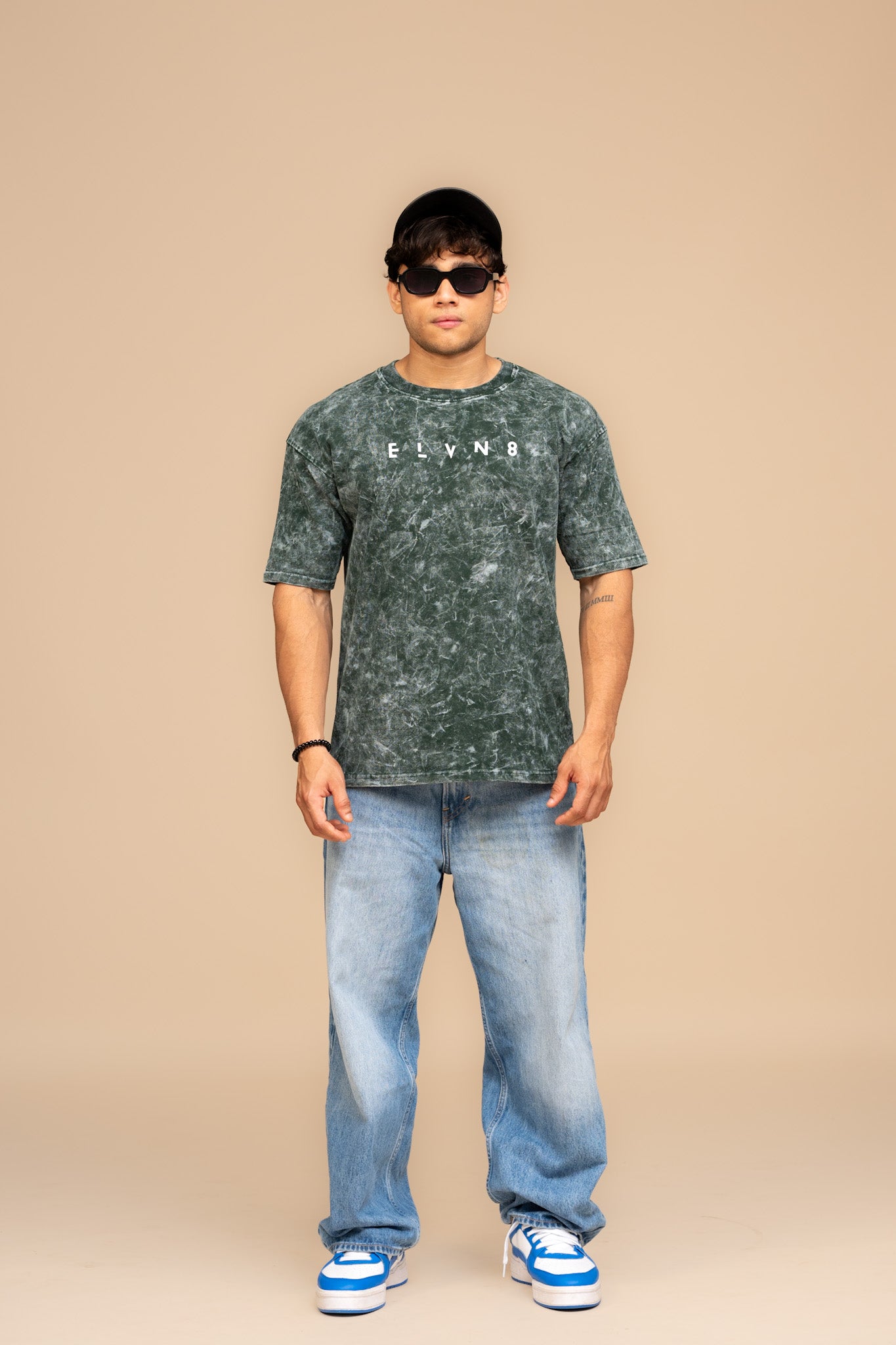 Green Acid Wash Oversized T-shirt