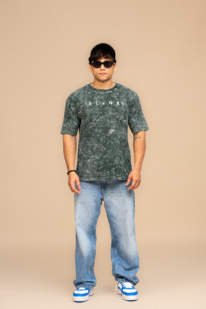 Green Acid Wash Oversized T-shirt