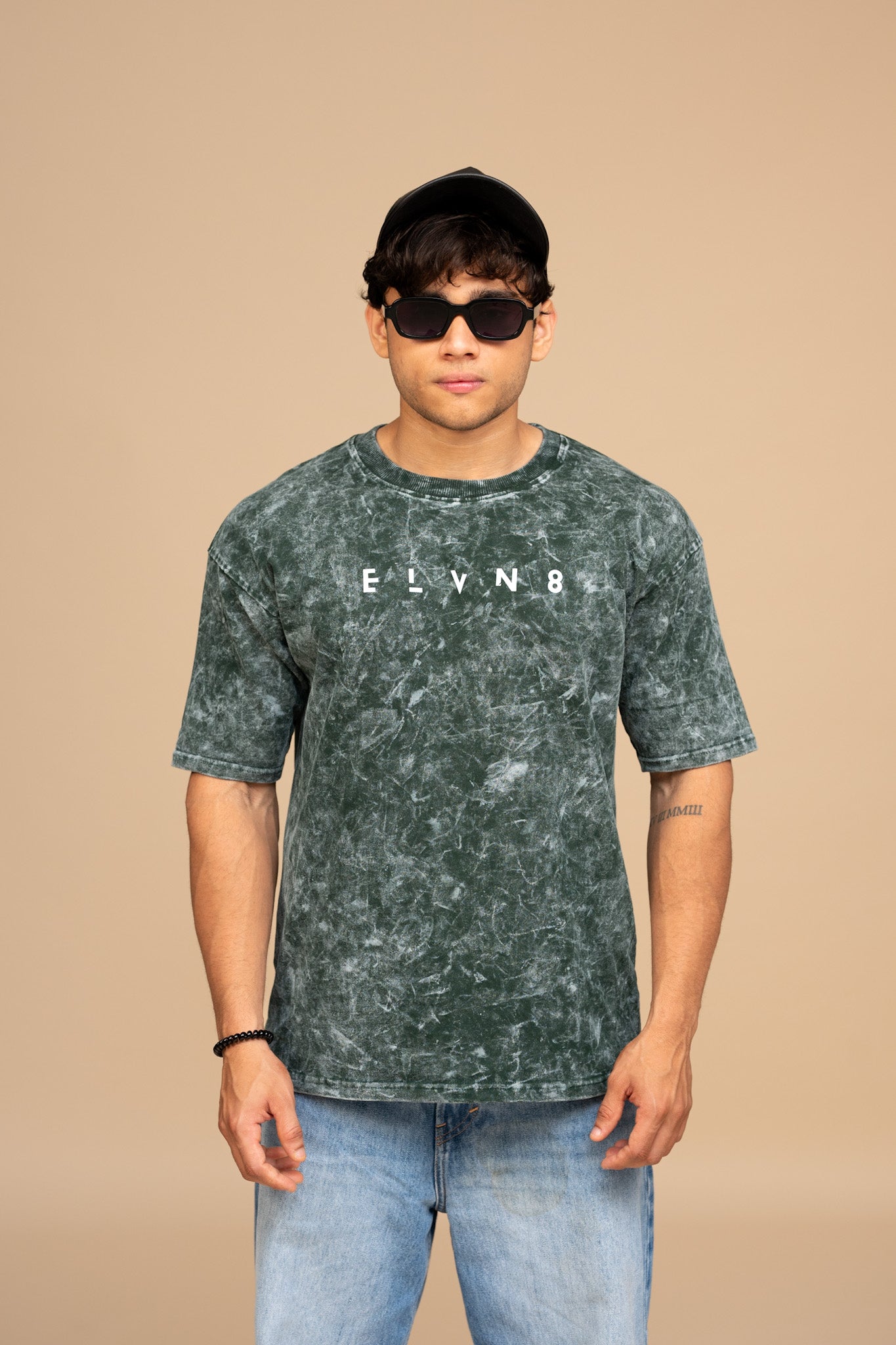 Green Acid Wash Oversized T-shirt