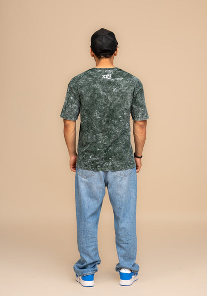 Green Acid Wash Oversized T-shirt