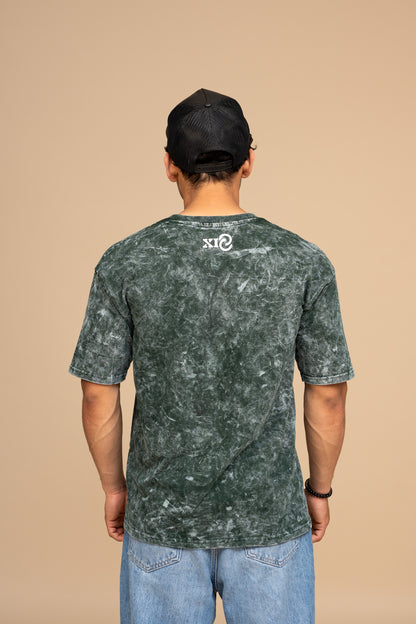 Green Acid Wash Oversized T-shirt