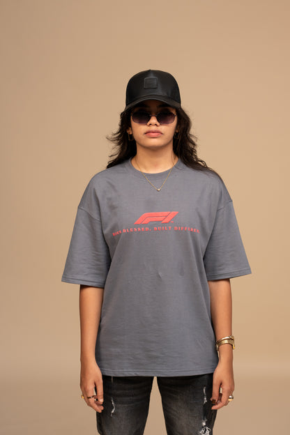 F1 RB16B Gray Boxy Fit T-shirt