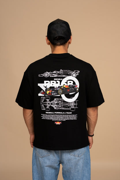 F1 RB16B Black Boxy Fit T-shirt