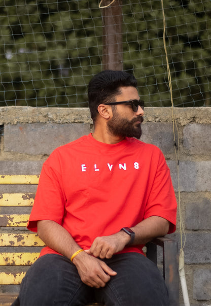 ESSENTIAL BOLD RED BOXY T-SHIRT