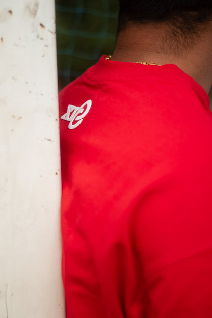 ESSENTIAL BOLD RED BOXY T-SHIRT