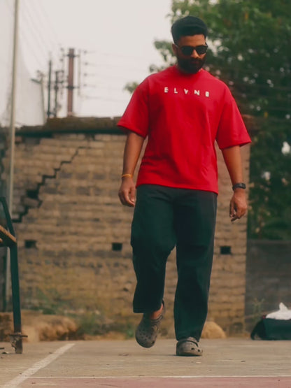 ESSENTIAL BOLD RED BOXY T-SHIRT